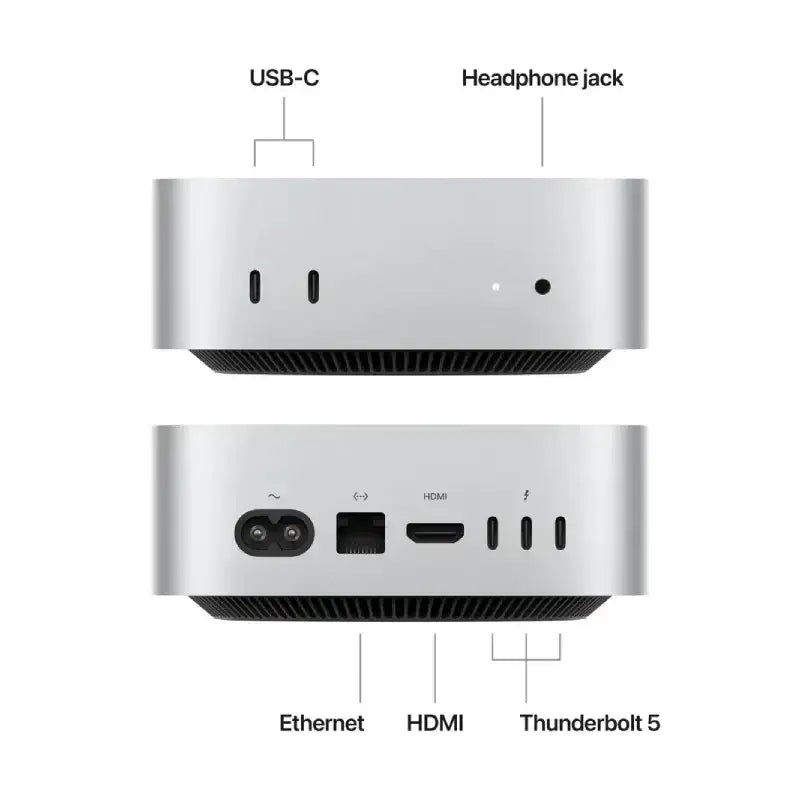 Apple Mac Mini - M4 Pro / 12-Core CPU / 16-Core GPU / 24GB RAM / 512GB SSD / Silver / 1YW - GulfStore.com
