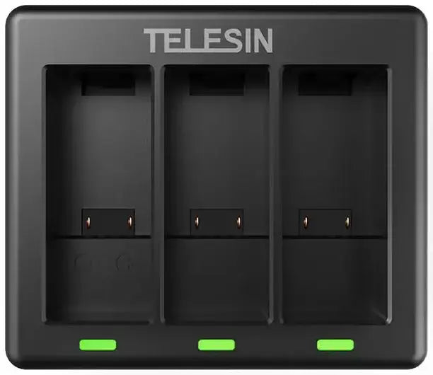 TELESIN 3 Slots Charger with 2 Batteries for GoPro 9/10/11 - GulfStore.com
