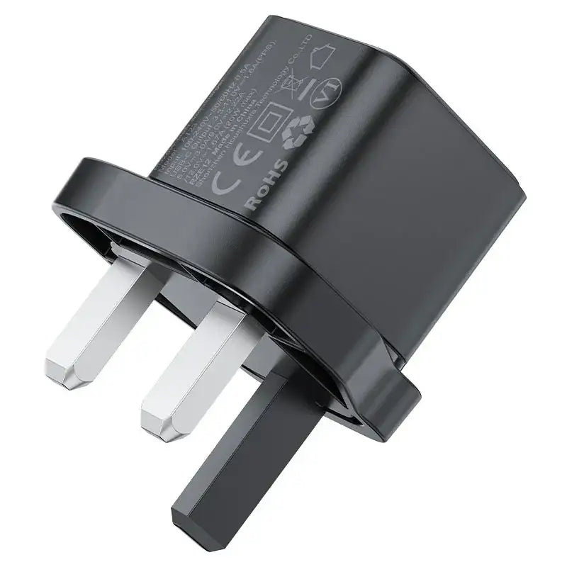 AceFast | 18492 | A123 | PD20W Gan (Usb C) Charger Display Set (P5) | UK | Black - GulfStore.com