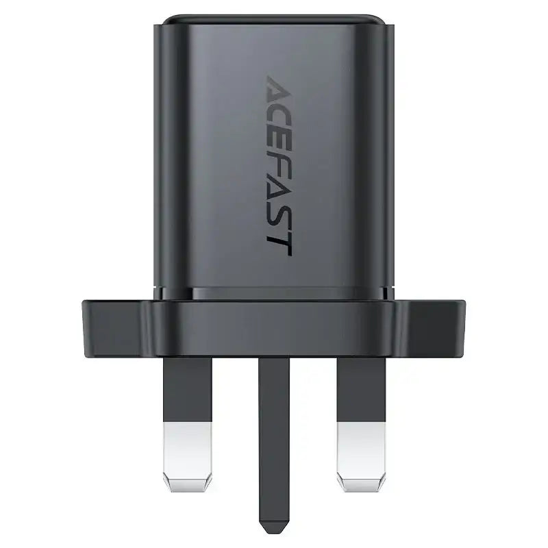 AceFast | 18496 | A127 | PD30W Gan (Usb A+Usb C) Charger | UK | Black - GulfStore.com