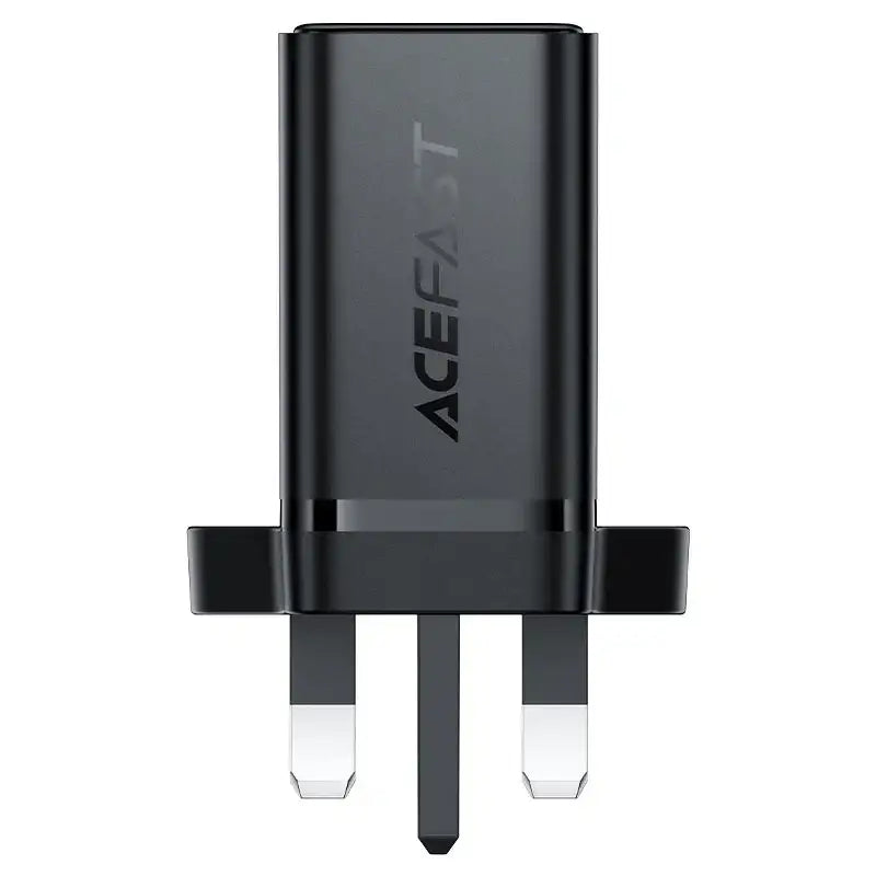 AceFast | 18497 | A128 | PD45W Gan (Usb C+Usb C) Charger | UK | Black - GulfStore.com