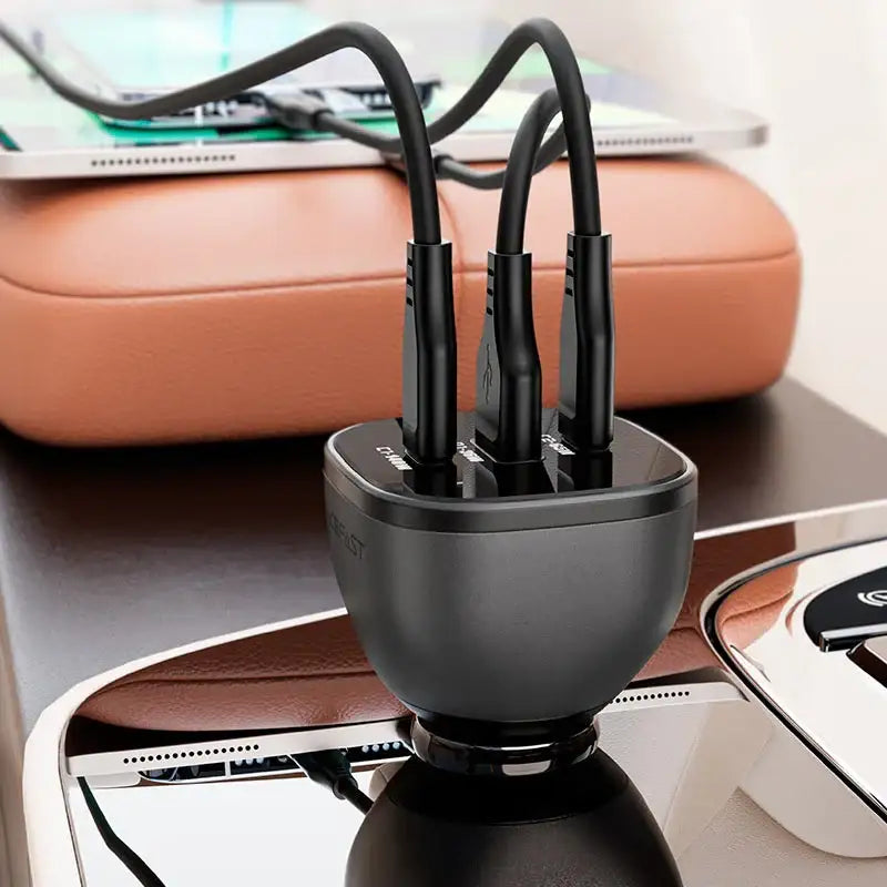 Acefast Fast Charge Car Charger B14 165W PD3.1 (2xUSB-C + 1xUSB-A) - GulfStore.com
