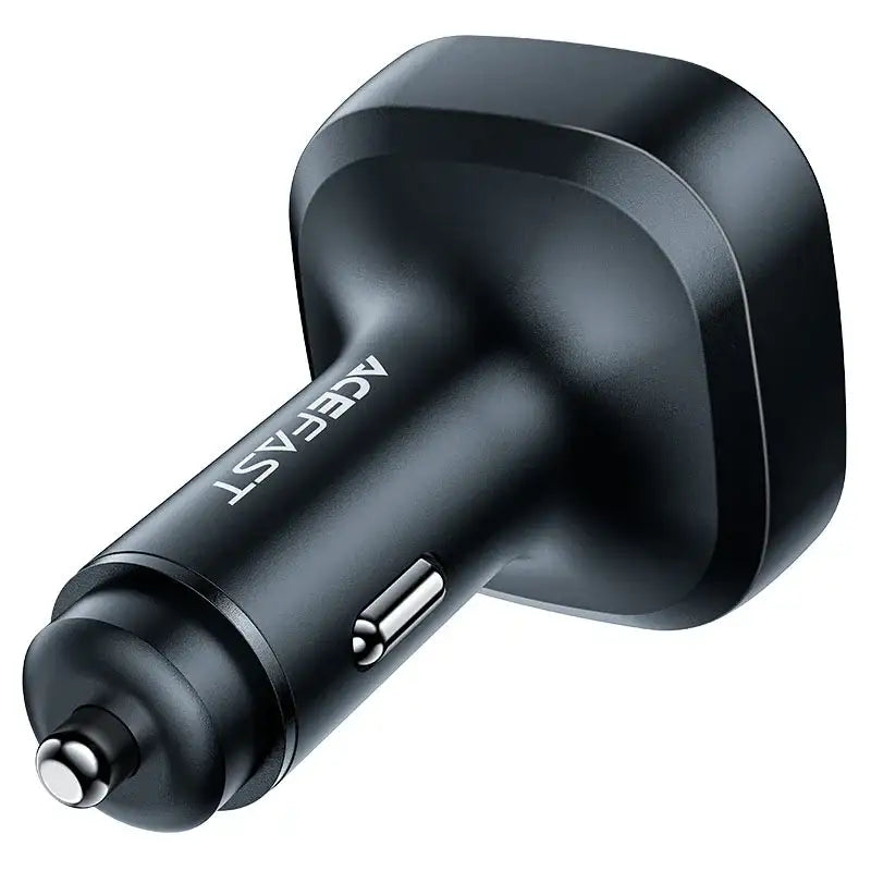 AceFast | 15881 | B5 | 101W (2C+A) Metal Car Charger With Oled Smart Display | Black - GulfStore.com