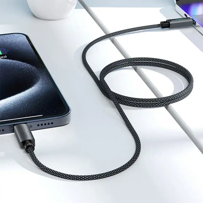 AceFast | 18476 | C19-03 | Usb C To Usb C 60W Fast Charging Data Cable | Black - GulfStore.com