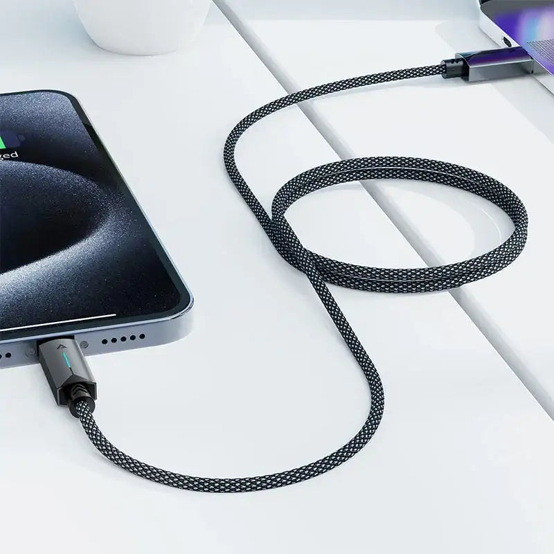 AceFast | 18475 | C19-04 | Usb A To Usb C Fast Charging Data Cable | Black - GulfStore.com