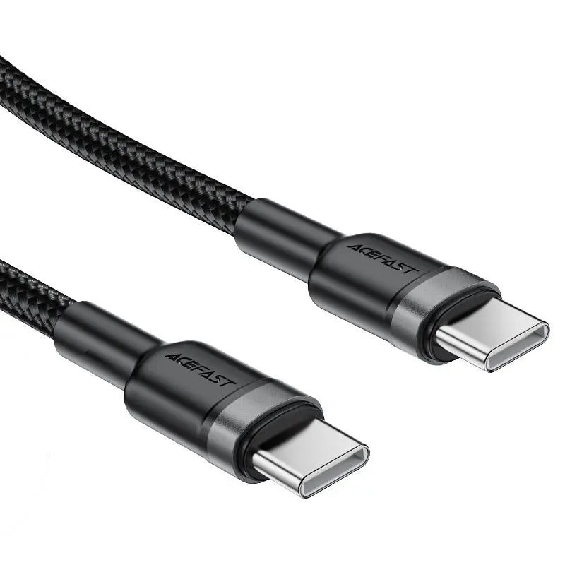 AceFast |19354 | C22-03 USB-C To USB-C Aluminum Alloy Charging Data Cable | 1.2 M | Black - GulfStore.com