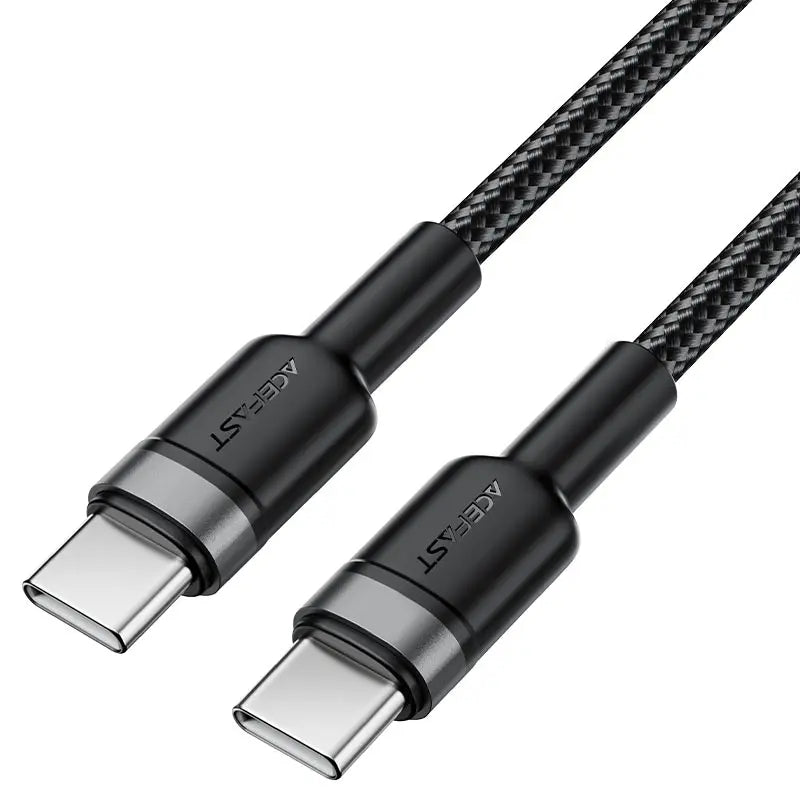 AceFast |19354 | C22-03 USB-C To USB-C Aluminum Alloy Charging Data Cable | 1.2 M | Black - GulfStore.com