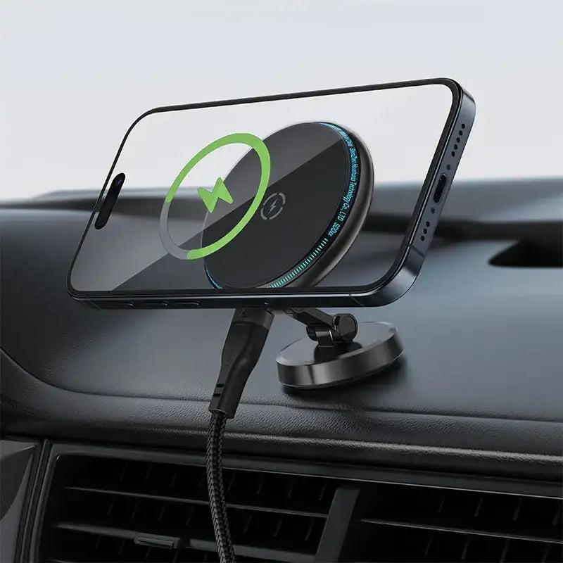 Acefast D30 Car Mount Phone Wireless Charger Console Foldable Phone Holder - GulfStore.com