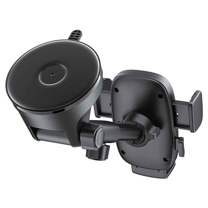 AceFast | 18571 | D57 | One-Key Lock Car Holder For Dashboard | Black