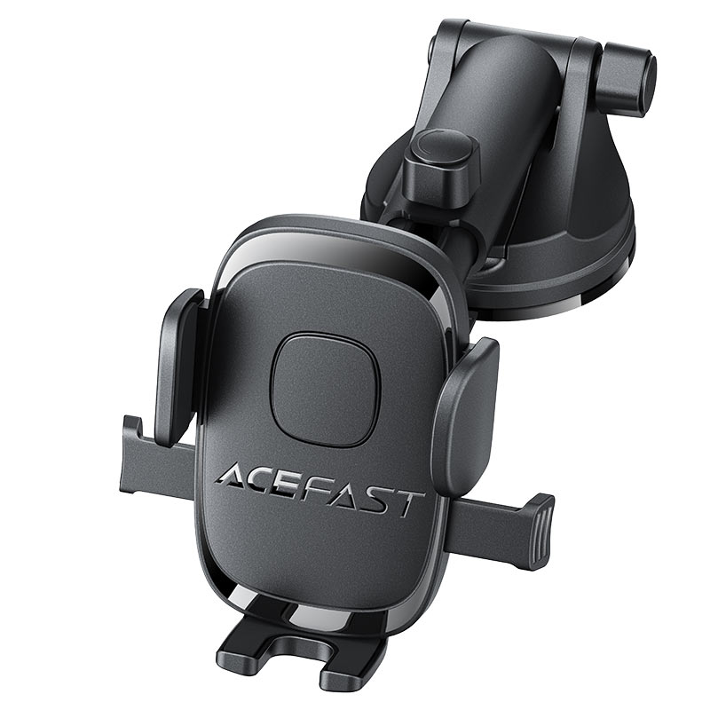 AceFast | 18571 | D57 | One-Key Lock Car Holder For Dashboard | Black