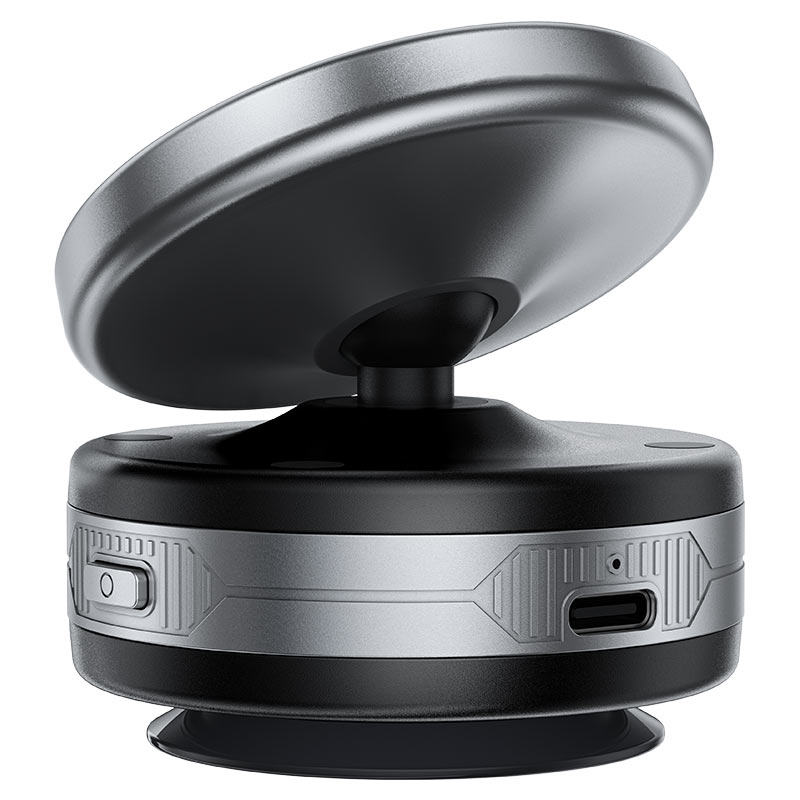AceFast | 18568 | E29 | Electric Suction Cup Magnetic Wireless Charging Holder | Metal Gray