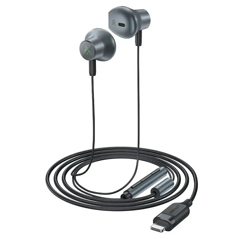 AceFast | 15919 | L2 | Usb C Wired Earphones | Black - GulfStore.com