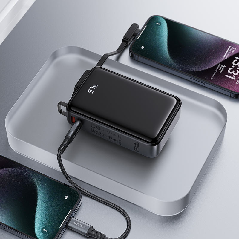 AceFast | 15926 | M4 | 20000 PD67W Power Bank | Black