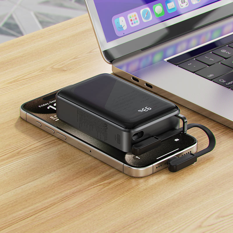 AceFast | 15926 | M4 | 20000 PD67W Power Bank | Black