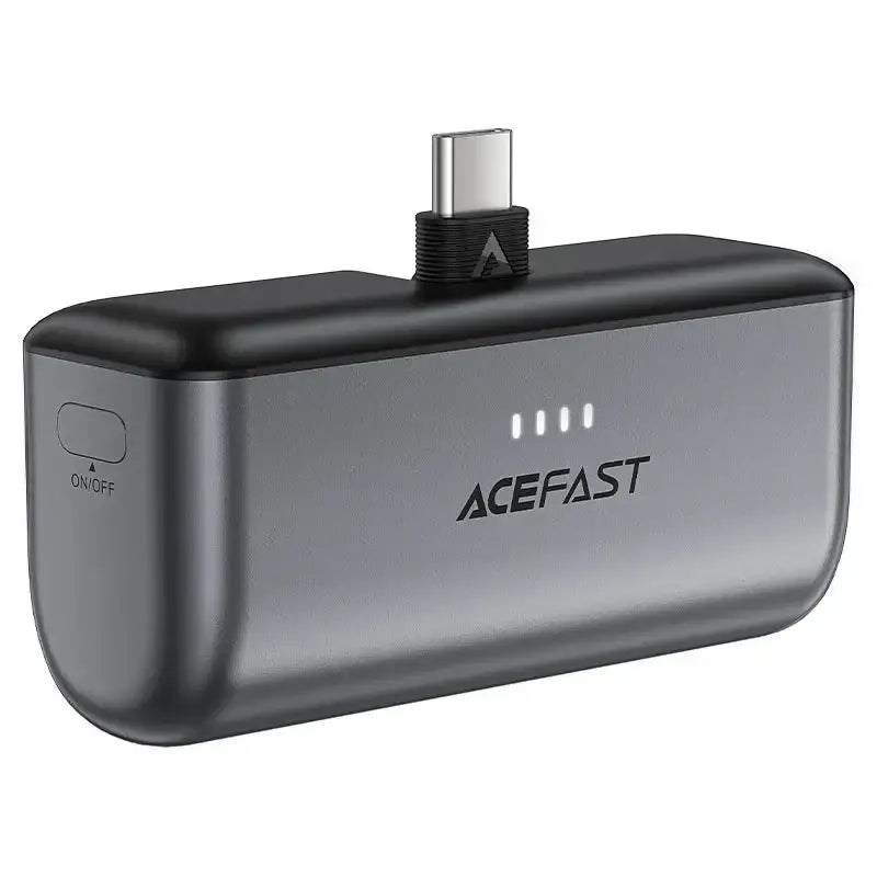 AceFast | 17673 | M9 | 5000 PD20W Capsule Power Bank Type C | Black - GulfStore.com
