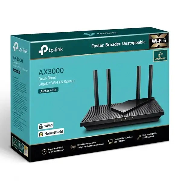 AX3000 Wi-Fi 6 Dual Band Router - GulfStore.com