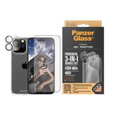 310103809 , PanzerGlass iPhone 15 Pro Max 6.7" | 360 Bundle with D3O® | Clear - 5711724211751+2812 - GulfStore.com