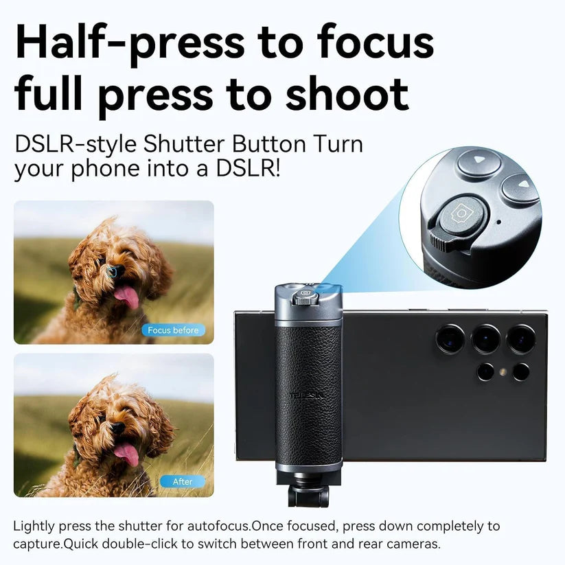 2205475 | P1-MP-01 | TELESIN Versatile Selfie Grip for Phones | Compatible with Android, iOS, and HarmonyOS