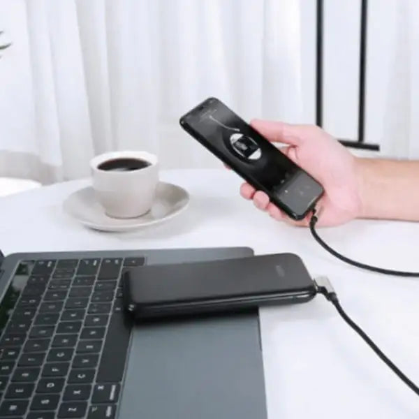 CB-BAL6 | Aukey 90 Degree Braided Nylon Sync & Charge Lightning Cable | 1.2 M / 3.95ft - GulfStore.com