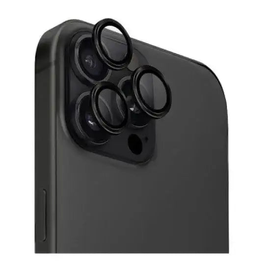 UNIQ OPTIX IPHONE 16 PRO (2024) 6.3/6.9 ALUMINIUM CAMERA LENS PROTECTOR - MIDNIGHT (BLACK) - GulfStore.com