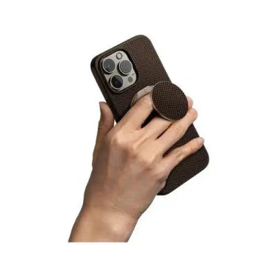 UNIQ HYBRID IPHONE 16 PRO MAX MAGCLICK KEVA AIR WITH GRIPFIT PREMIUM - UMBER (BROWN) - GulfStore.com