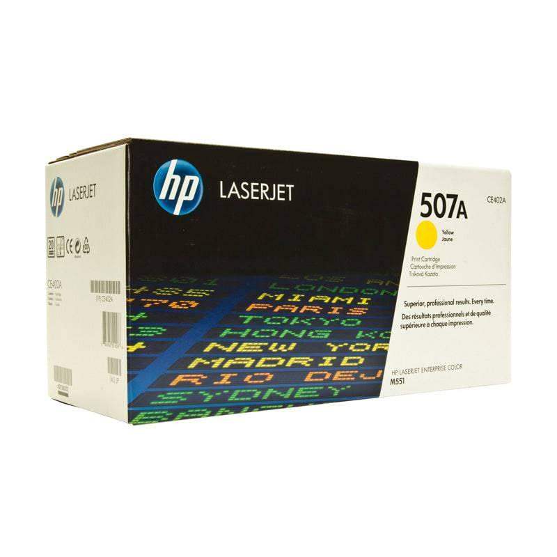 HP 507A Yellow Color - 6K Pages / Yellow Color / Toner Cartridge - GulfStore.com