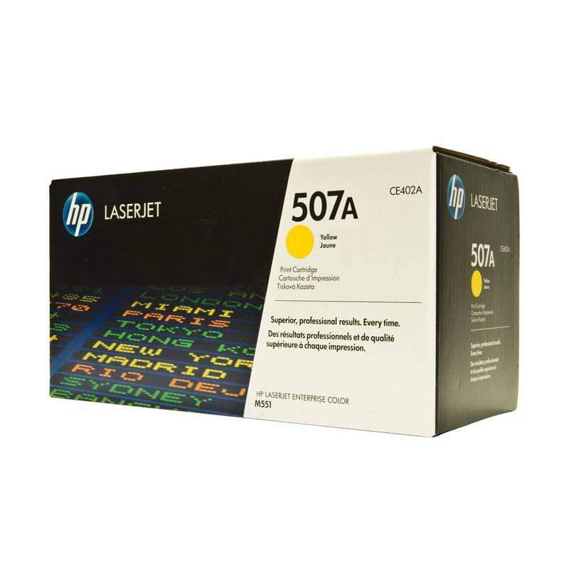 HP 507A Yellow Color - 6K Pages / Yellow Color / Toner Cartridge - GulfStore.com