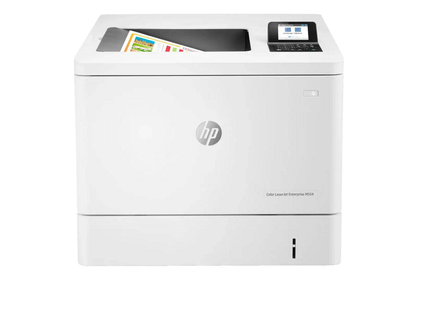 HP Color LaserJet Enterprise M554dn Printer - White - GulfStore.com
