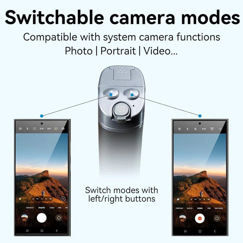 2205475 | P1-MP-01 | TELESIN Versatile Selfie Grip for Phones | Compatible with Android, iOS, and HarmonyOS