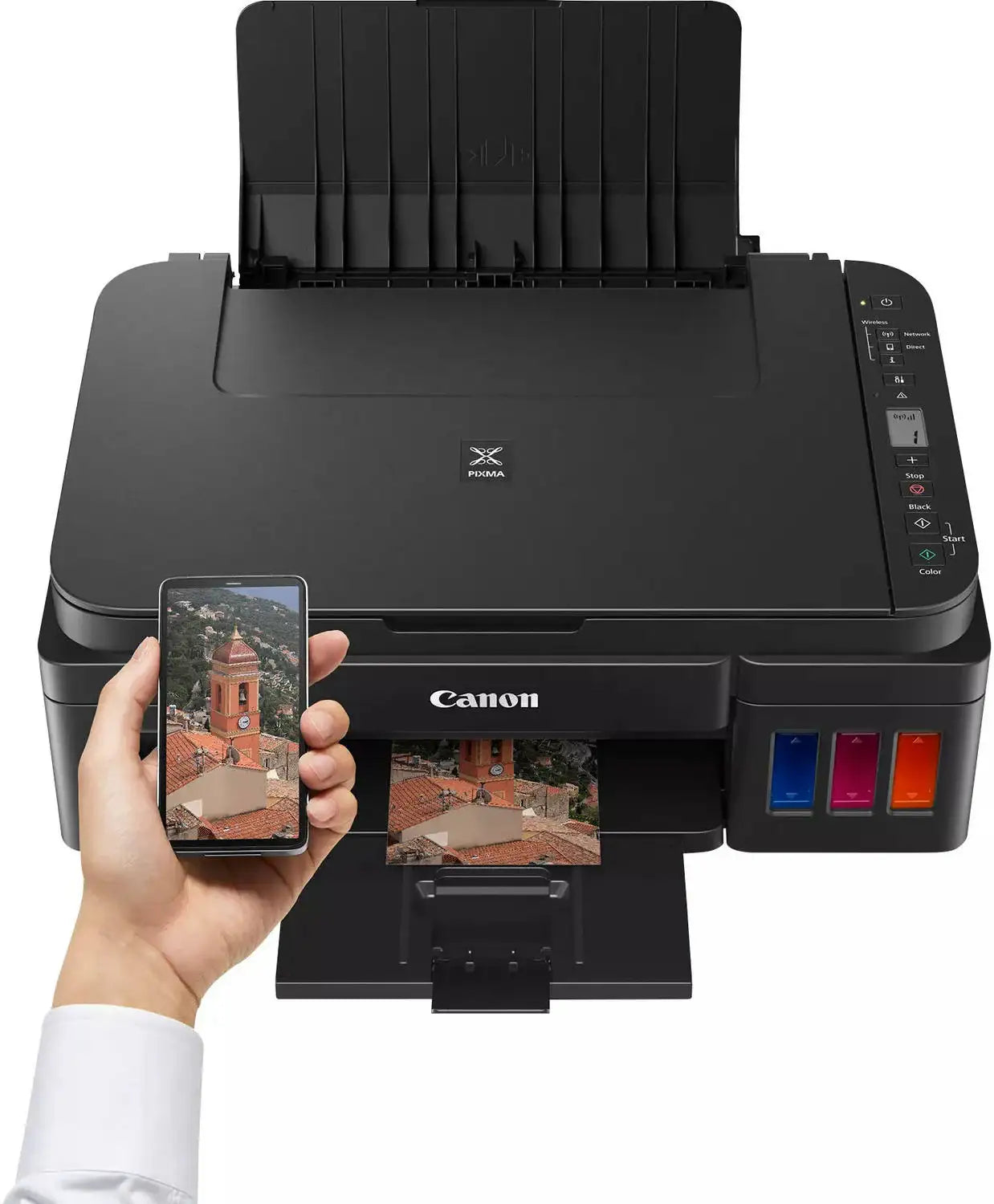Canon PIXMA G3410 Megatank Inkjet Printer, 1.2