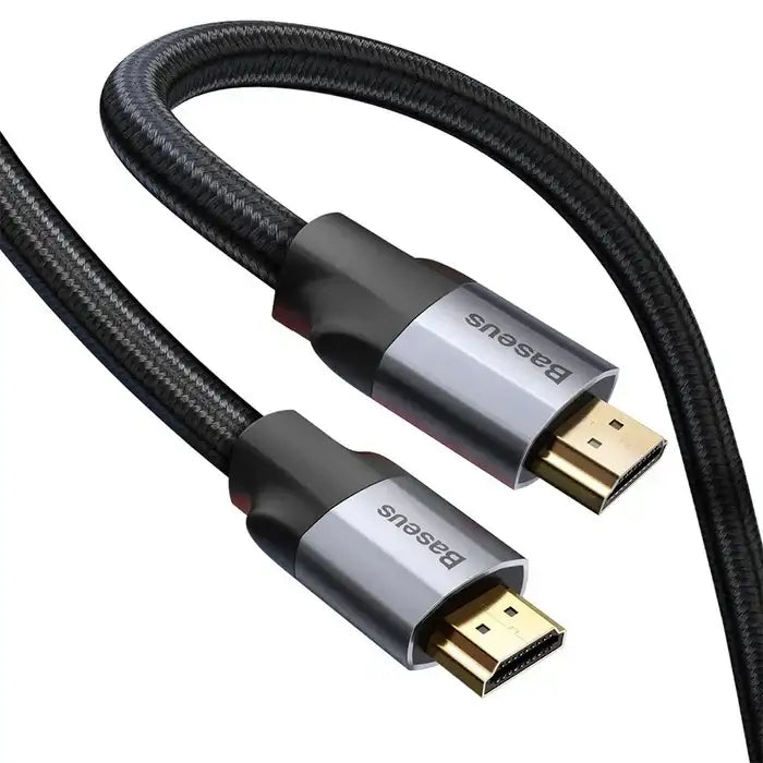 BASEUS | CAKSX-B0G | Enjoyment Series 4Khd Male To 4Khd Male Adapter Cable 3M | Dark Gray - GulfStore.com