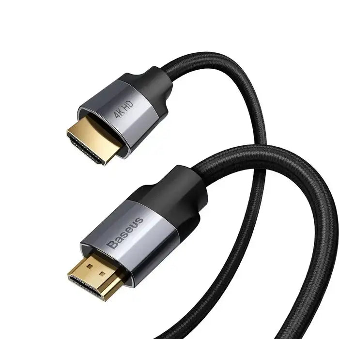 BASEUS | CAKSX-B0G | Enjoyment Series 4Khd Male To 4Khd Male Adapter Cable 3M | Dark Gray - GulfStore.com