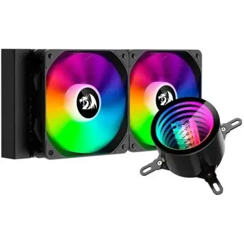 Redragon Ccw-3011 Argb Liquid Cpu Cooler, 240mm Radiator, 2x 120mm Fans With Pwm Control - Black - GulfStore.com