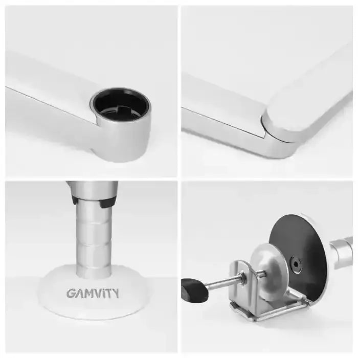 GAMVITY MULTI-FUNCTIONAL LAPTOP AND TABLET DUAL ARM MOUNT HOLDER STAND OA-9X - SILVER - GulfStore.com