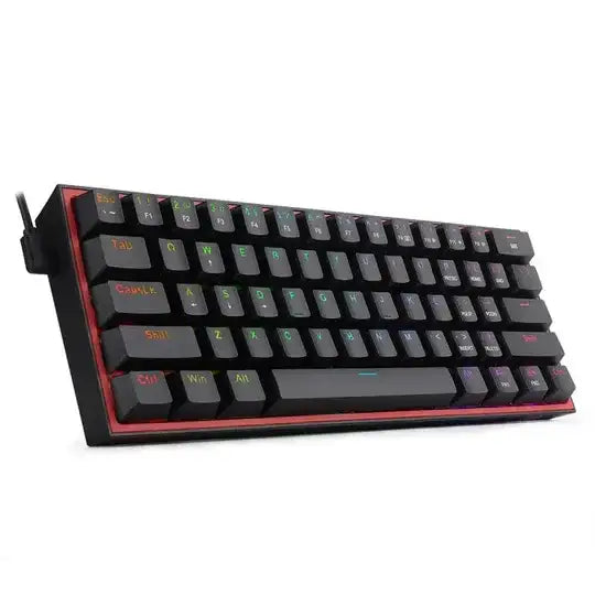 REDRAGON FIZZ K617 RGB USB MINI MECHANICAL GAMING WIRED KEYBOARD RED SWITCH - GulfStore.com