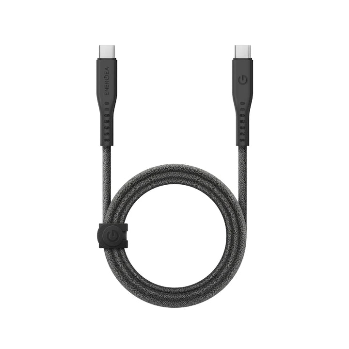 CBL-FLCC-BLK150M | ENERGEA Flow | USB-C To USB-C Cable | 1.5M | Black - GulfStore.com