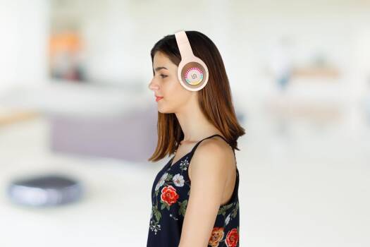 PS-STWLEP028 | Porodo Soundtech Radiant Wireless Headphone | Orange - GulfStore.com