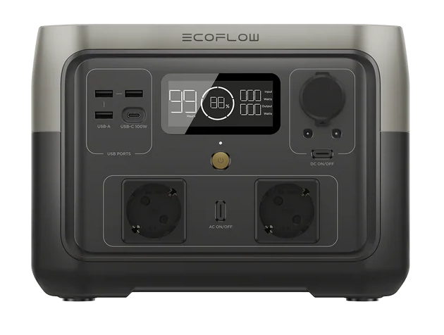 ZMR610-B-UK | EcoFlow RIVER 2 Max Portable Power Station 512 WH , 500 W - GulfStore.com