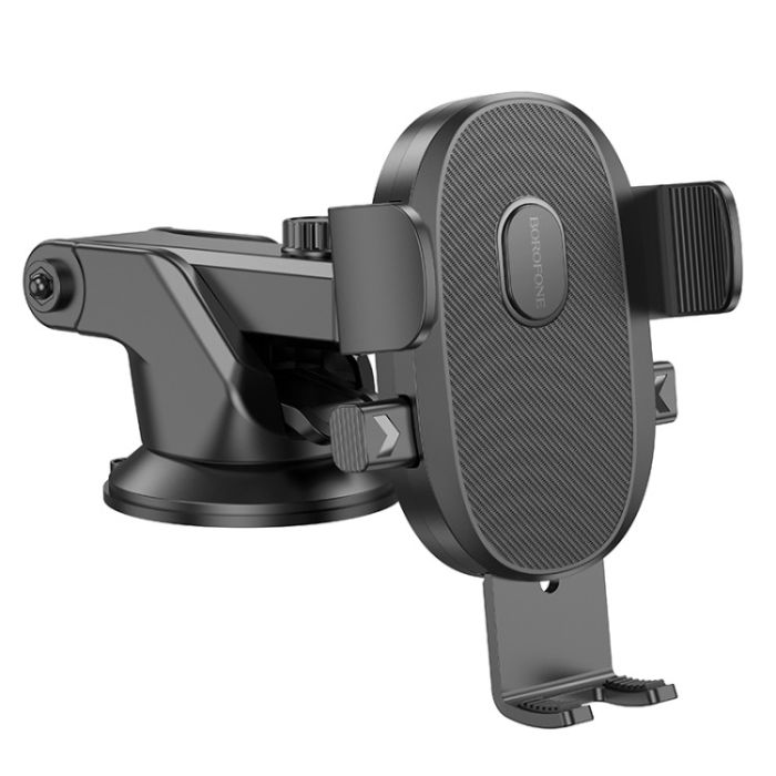 BH134 | Borofone Rio Push-Type Car Holder | Center Console | Black