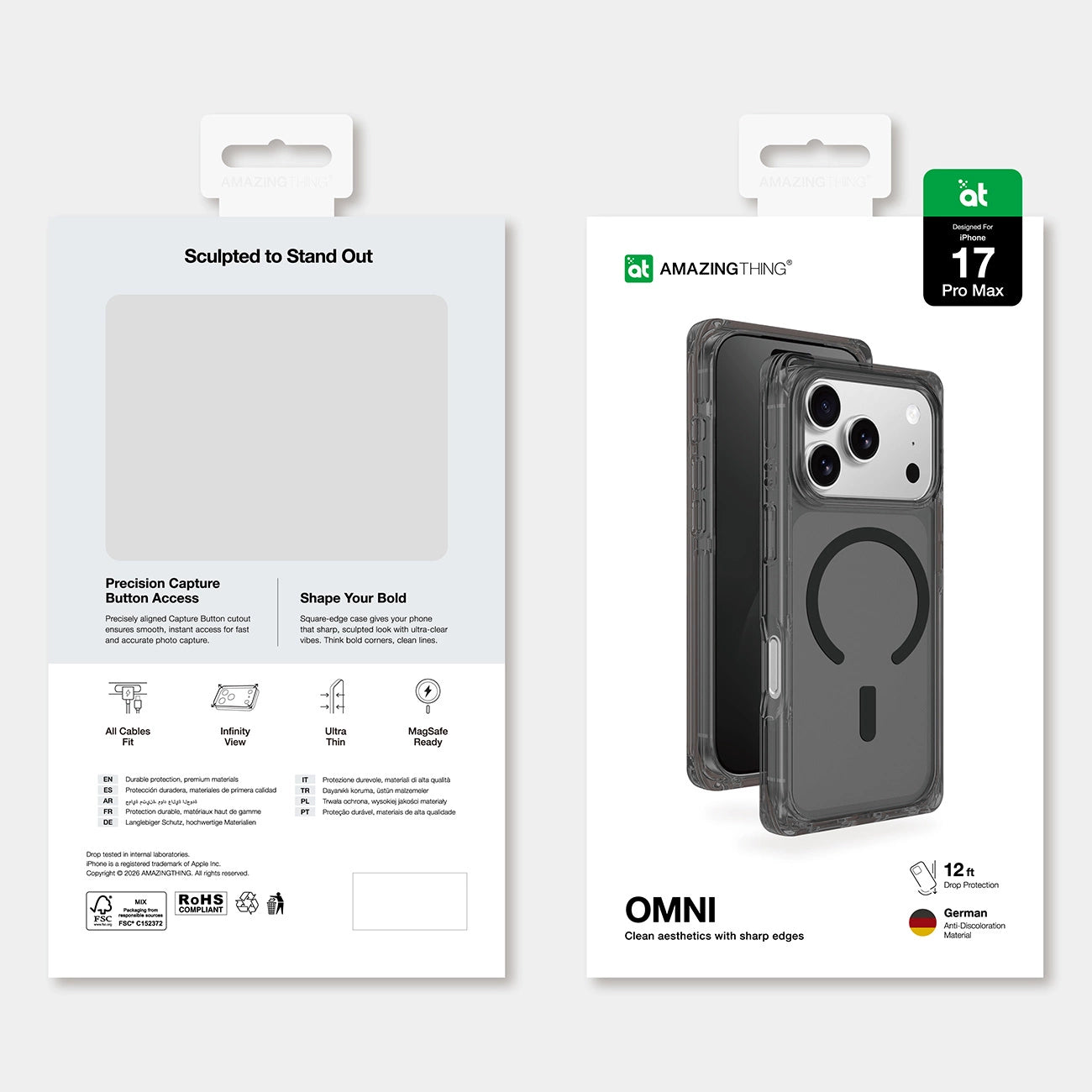 AMAZINGTHING | 18739 | OMNI Magsafe Drop Proof Case For IPhone 17 Pro Max 6.9