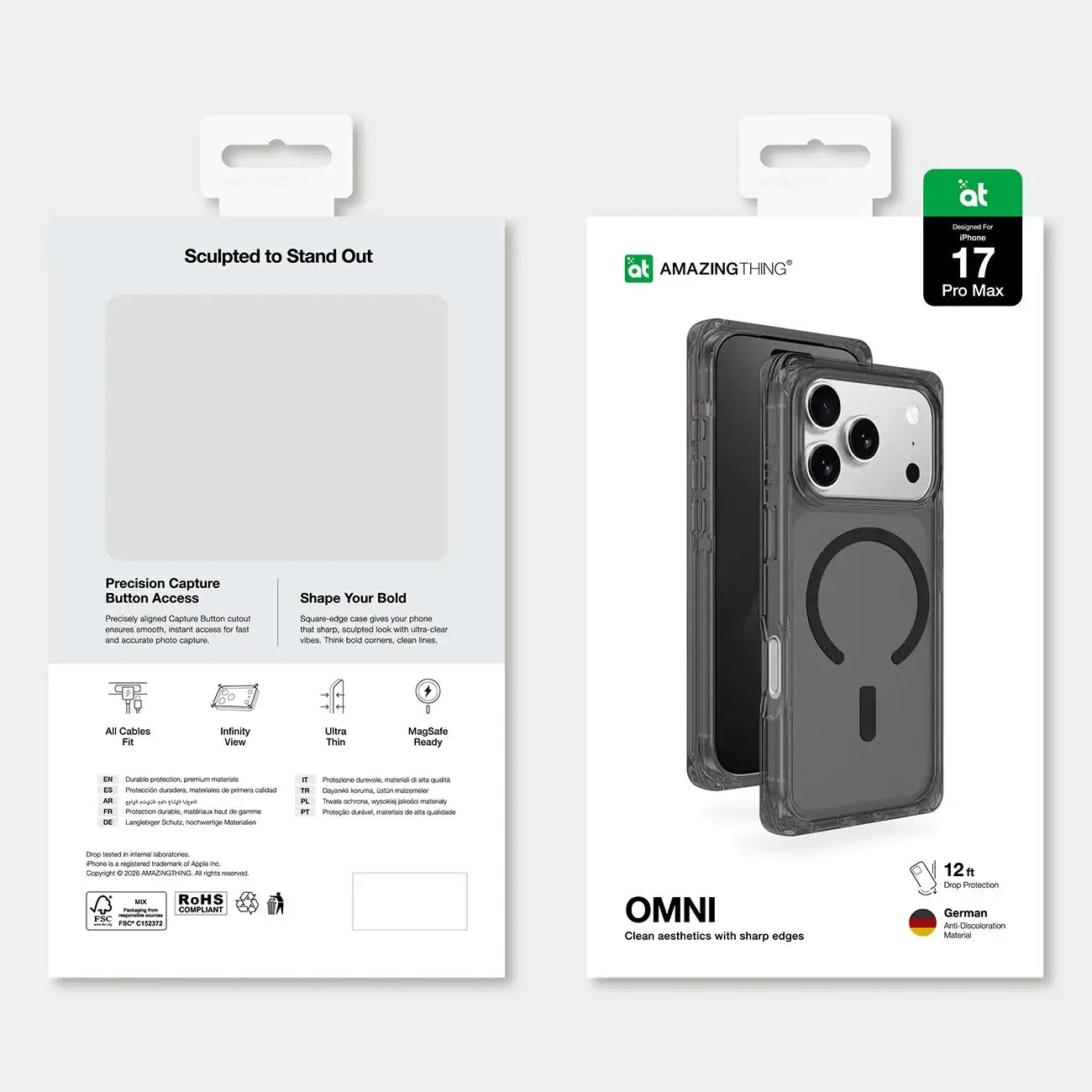 AMAZINGTHING | 18739 | OMNI Magsafe Drop Proof Case For IPhone 17 Pro Max 6.9