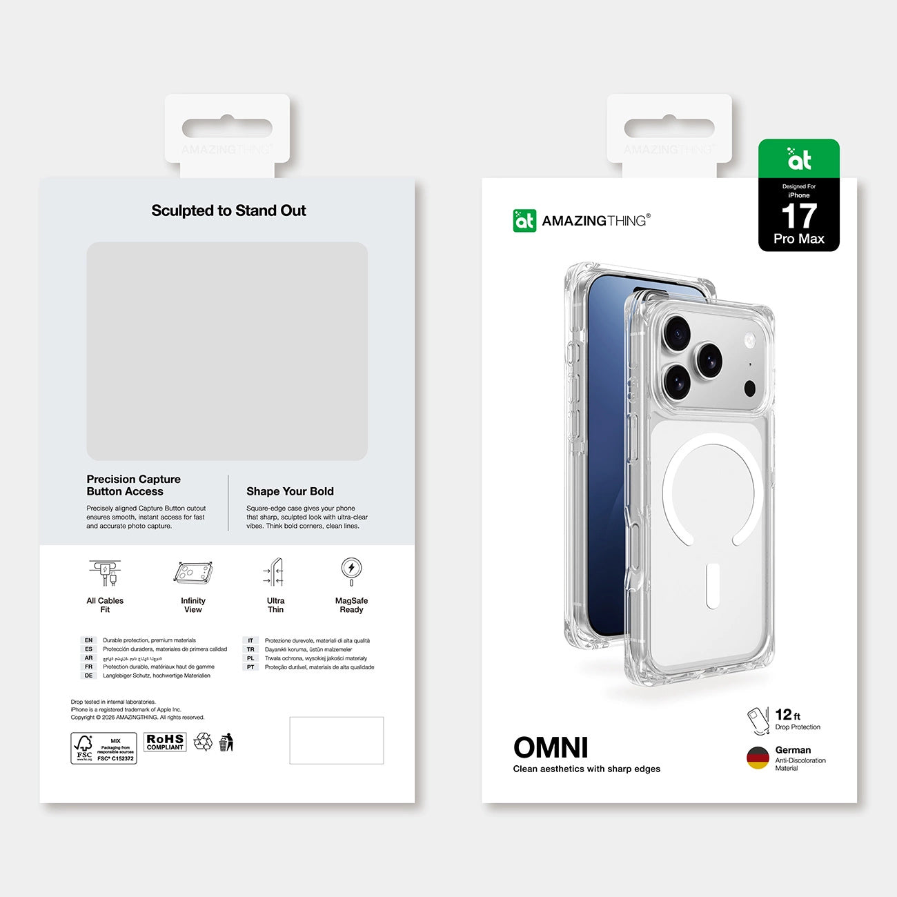 AMAZINGTHING | 18740 | OMNI Magsafe Drop Proof Case For IPhone 17 Pro Max 6.9