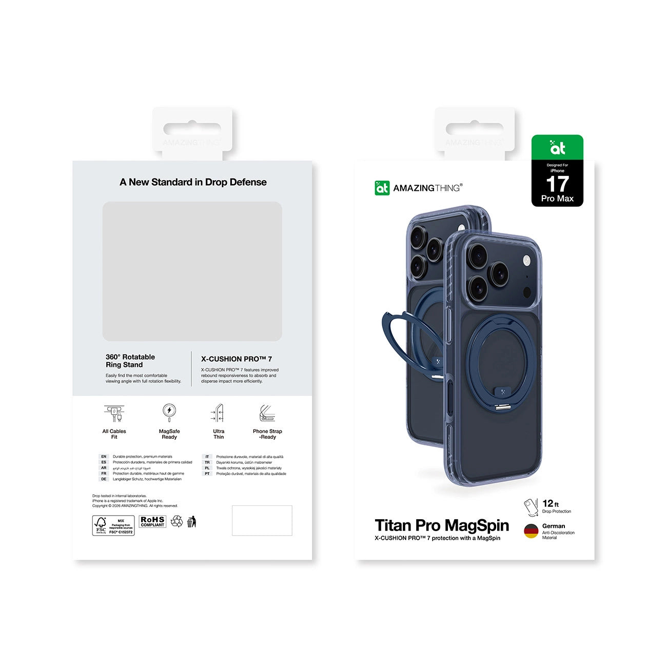 AMAZINGTHING | 18734 | TITAN Pro Magspin Drop Proof Case For IPhone 17 Pro Max 6.9