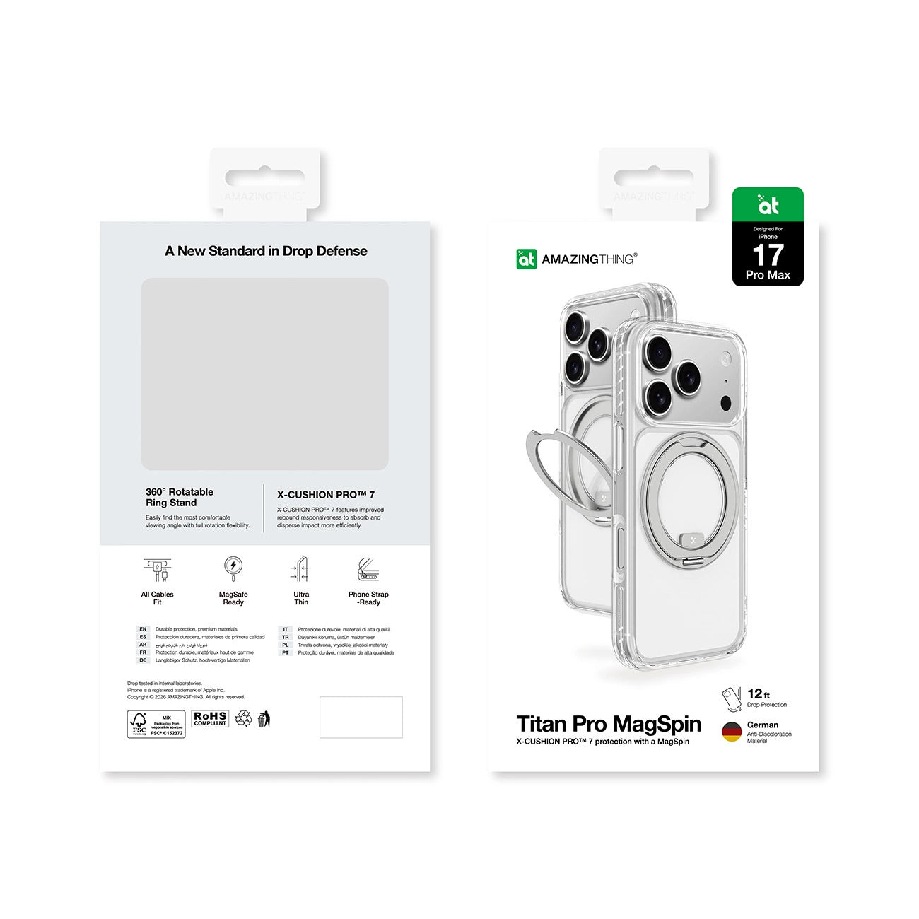 AMAZINGTHING | 18733 | TITAN Pro Magspin Drop Proof Case For IPhone 17 Pro Max 6.9
