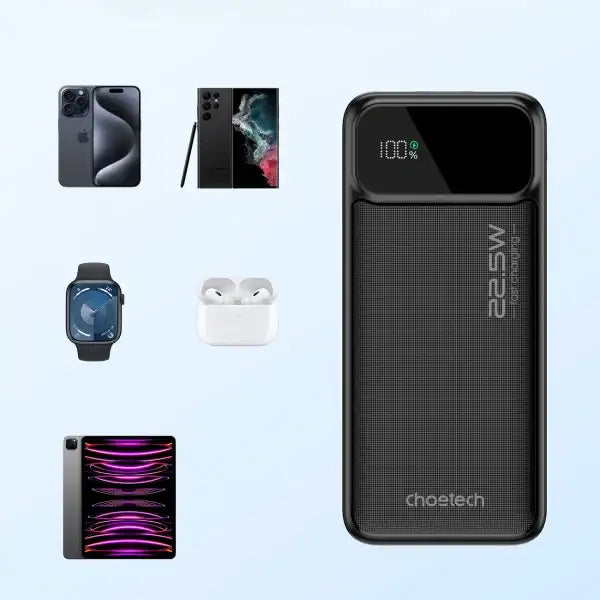 Choetech PD22.5W Dual USB-A+Type-C Power bank 20000mAh - GulfStore.com