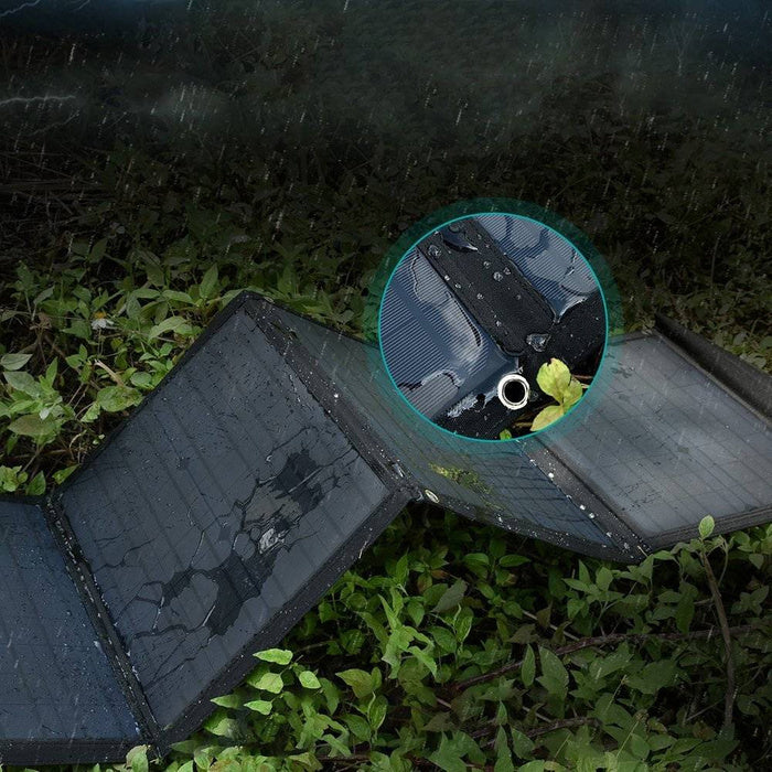 SC007 Choetech 80W Foldable DC+ PD30W Type-c+2*USB-A QC18W Solar Charger pannel folding bag