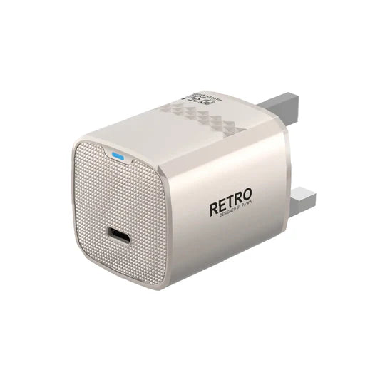 PW-TCRT35UK-TT | قابس باوا ريترو 35 واط بمنفذ Type-C من المملكة المتحدة | تيتانيوم