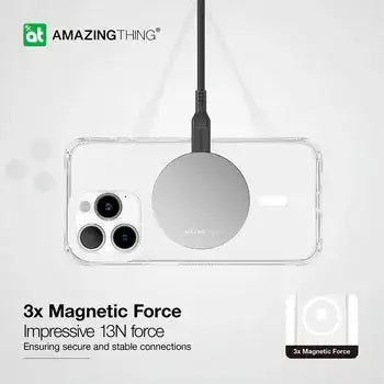 AMAZINGTHING , AT TITAN EDGE MAGSAFE DROP PROOF CASE FOR IPHONE 15 PRO MAX 6.7 , CLEAR , IP156.7PTEMCL - GulfStore.com