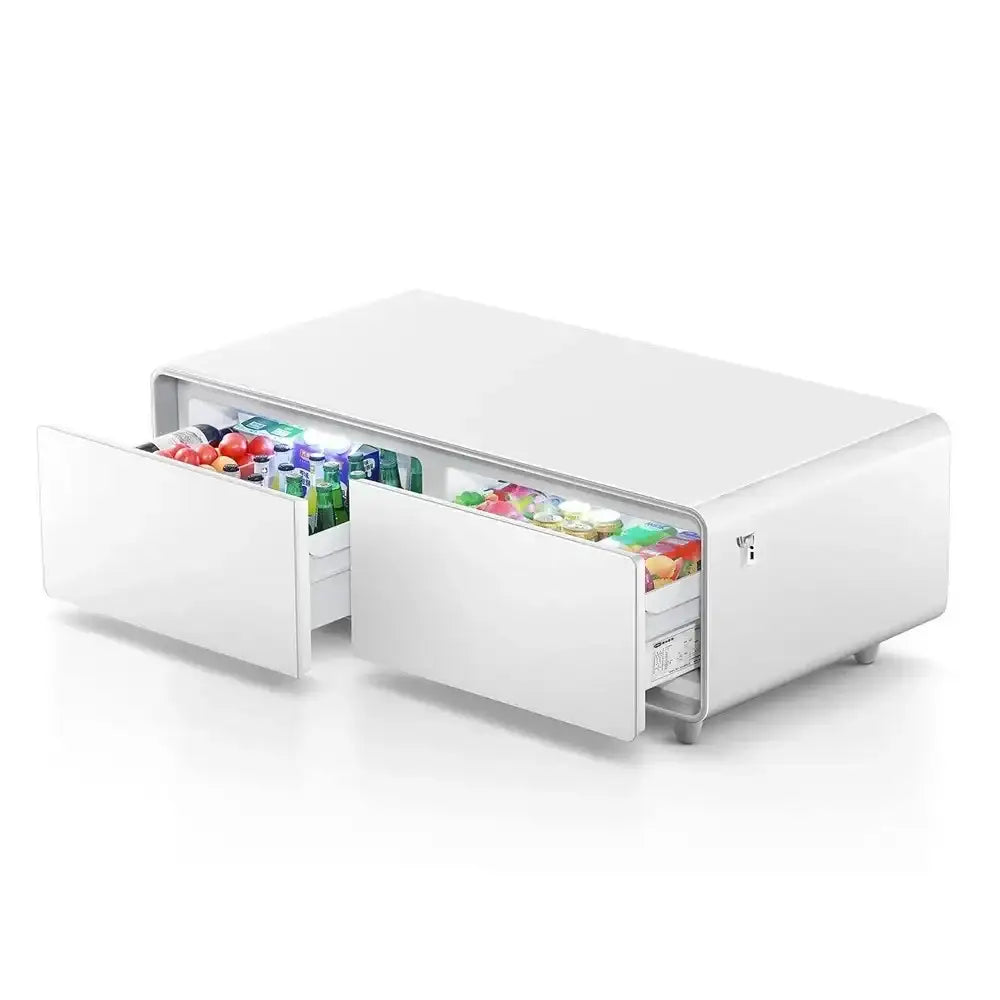 Gamvity Newest Luxury Pro Version Smart Coffee Table 135l Refrigerator (Tb135) - Pure White - GulfStore.com