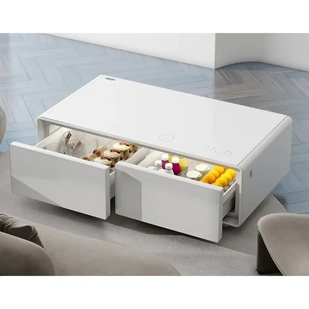 Gamvity Newest Luxury Pro Version Smart Coffee Table 135l Refrigerator (Tb135) - Pure White - GulfStore.com
